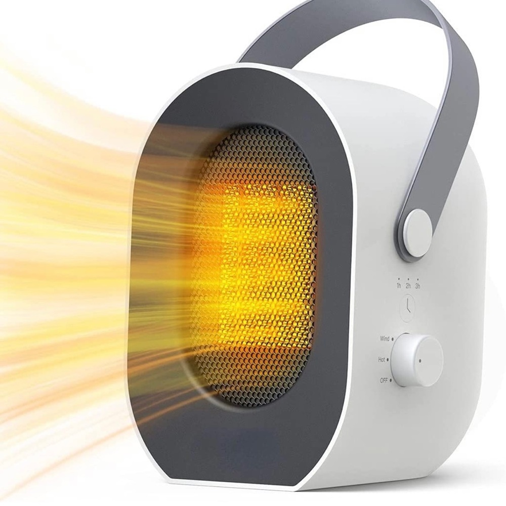 Portable Electric Space Heater 600W, Small Mini Low Energy